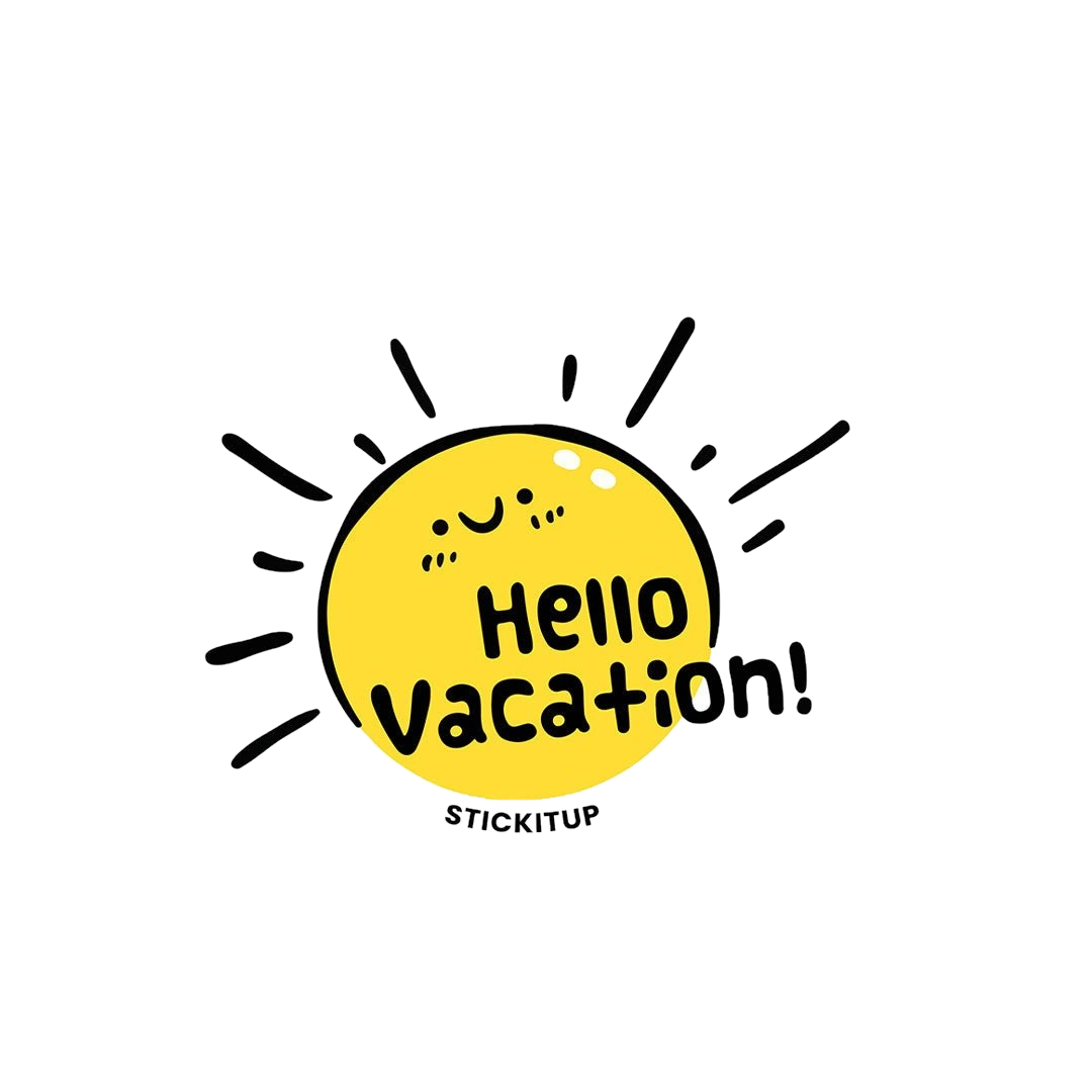 Hello Vacation Sticker